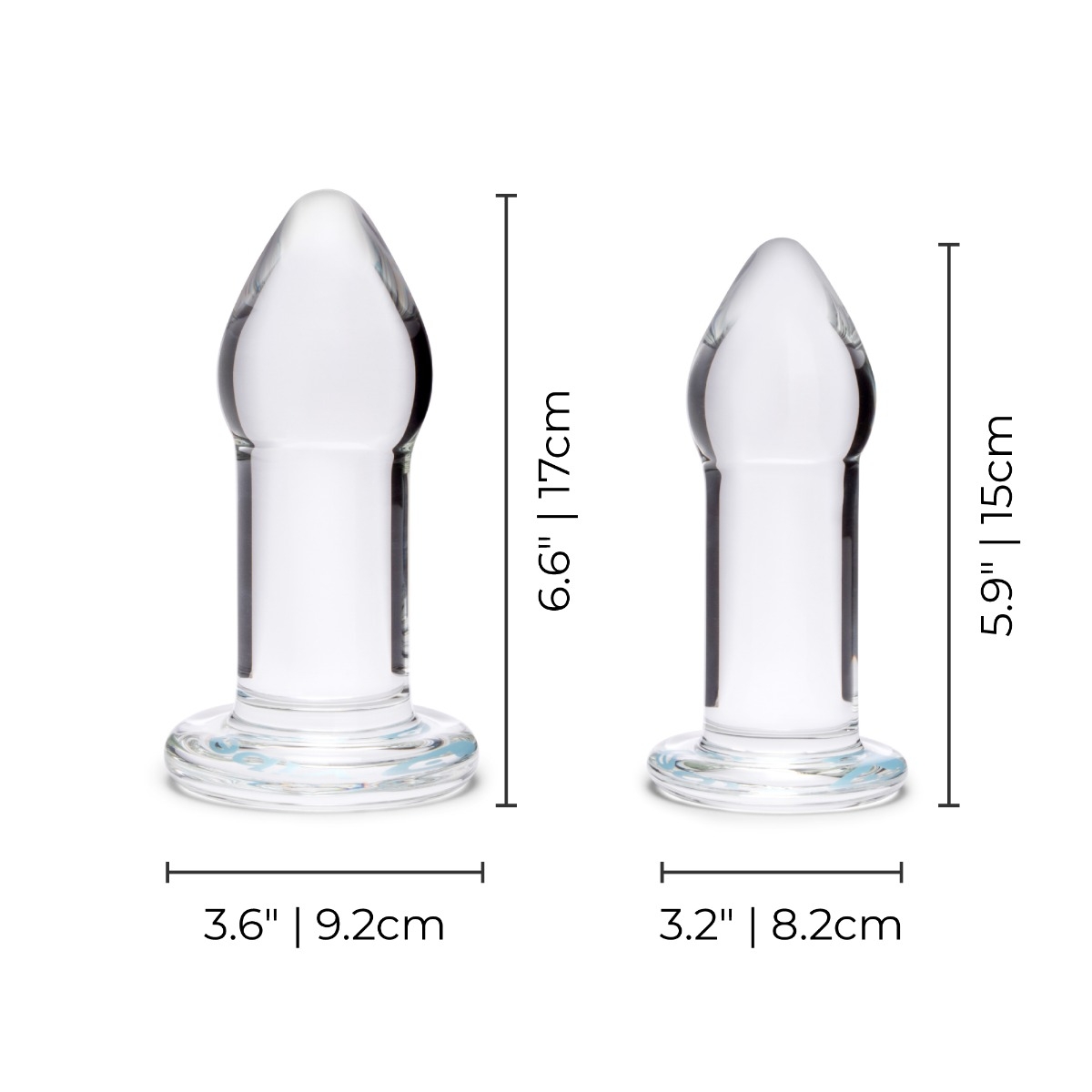 intermediate glass anal dilators set