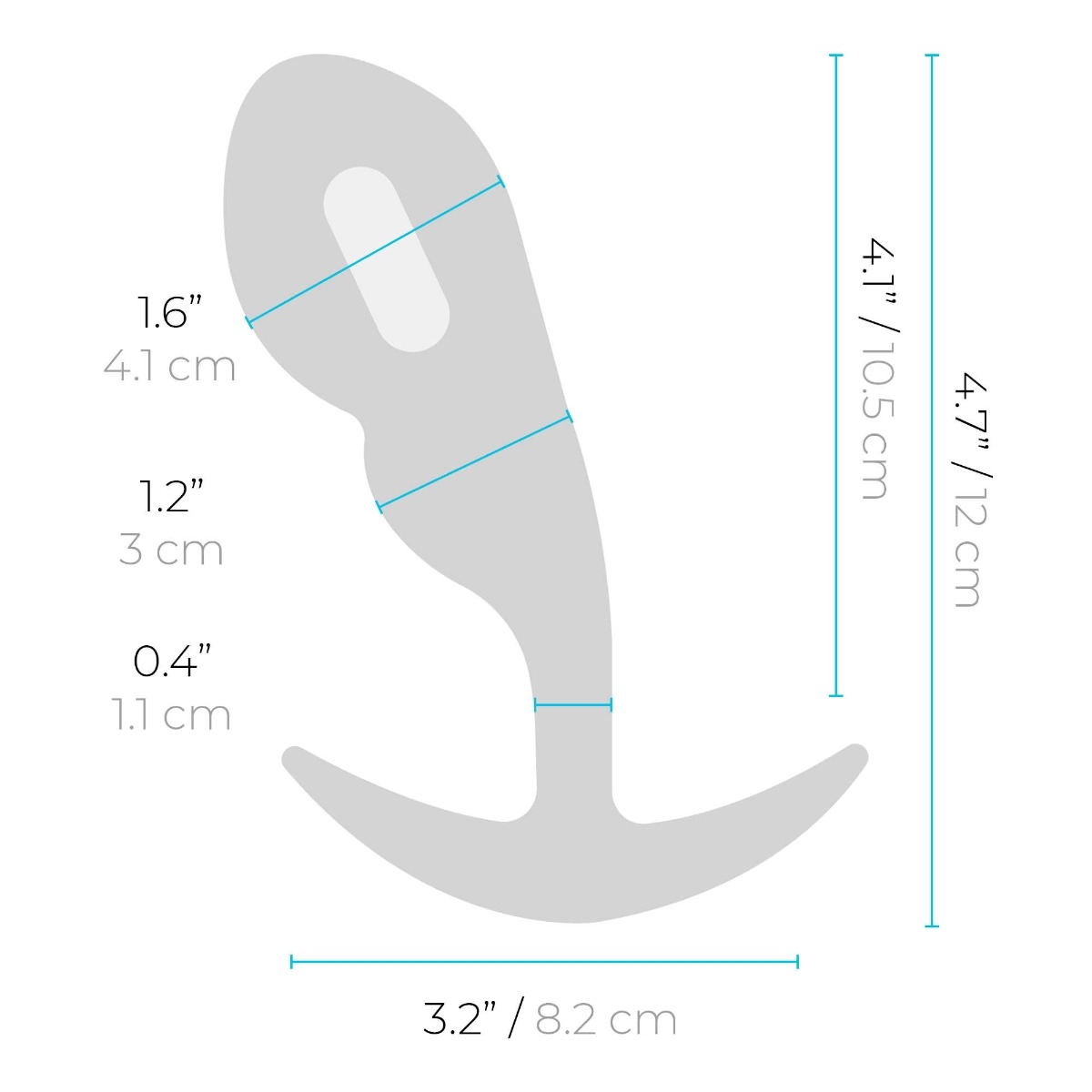 remote control p-spot snug plug 145g