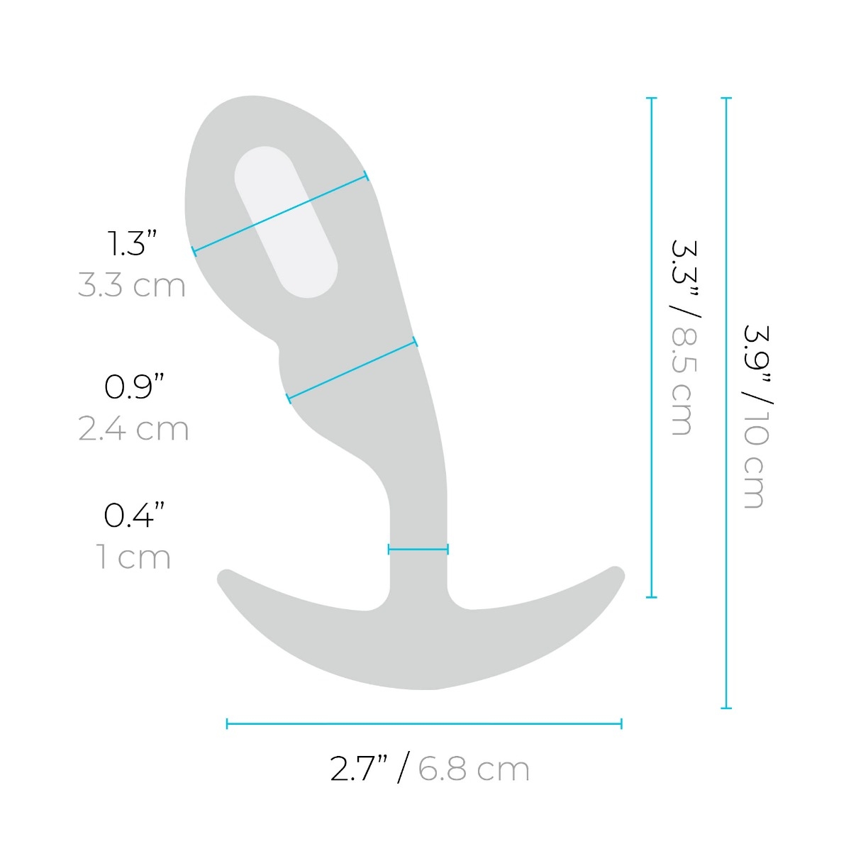 remote control p-spot snug plug 95g