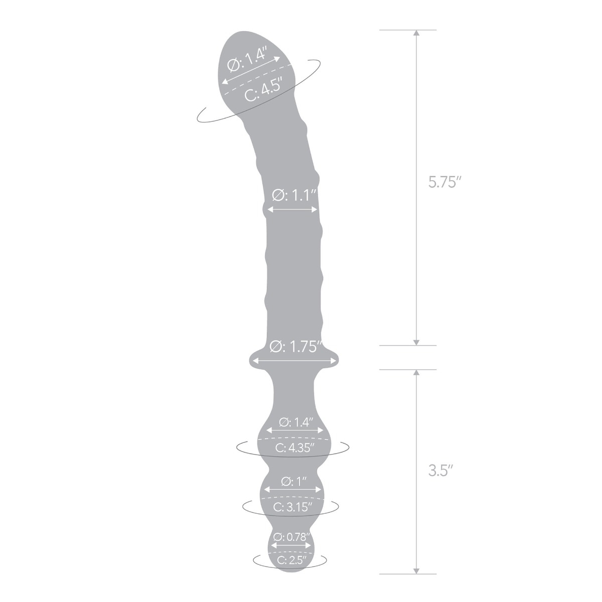 10” twister dual-ended dildo