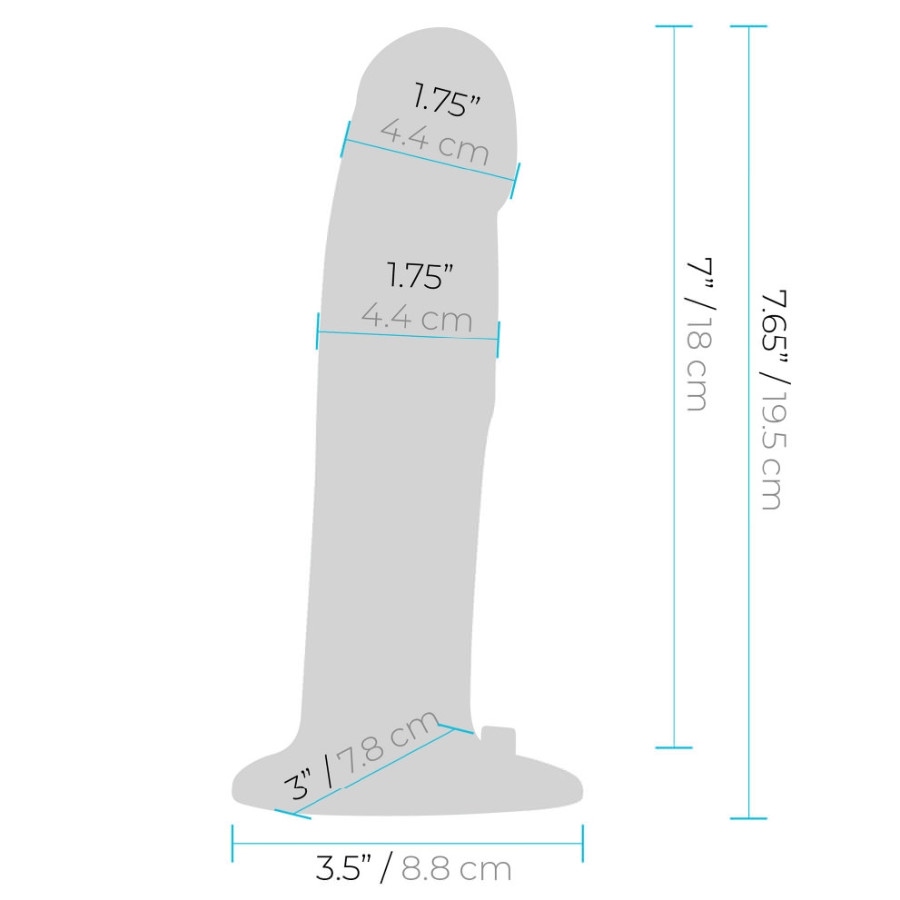 pegasus 8” realistic silicone vibrating pegging dildo set