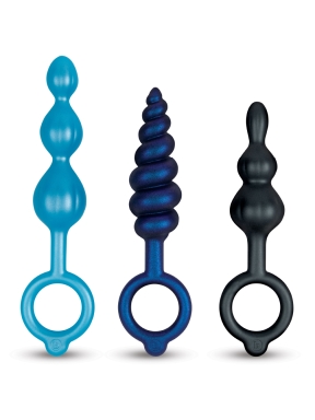 butties beaded bundle 3-piece anal plug set