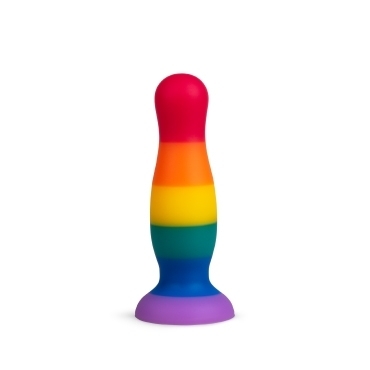 rainbow pride butt plug large