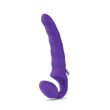 Rechargeable and Posable Rippled Strapless Strap-On