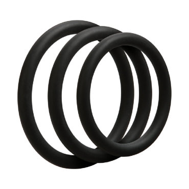 optimale 3 c-ring thin set - black