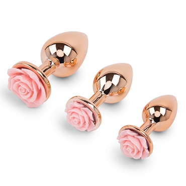 gemsations rose gold anal training kit