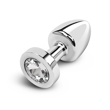 gemsations beginners bling bling silver metal butt plug