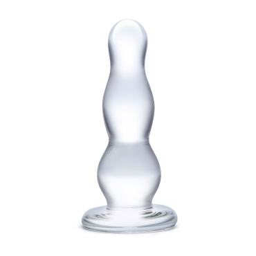 4” glass butt plug