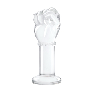 5” glass fist butt plug