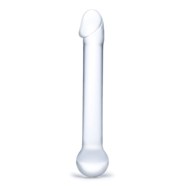 7” realistic head glass dildo 