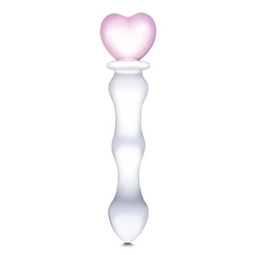 8” sweetheart glass dildo