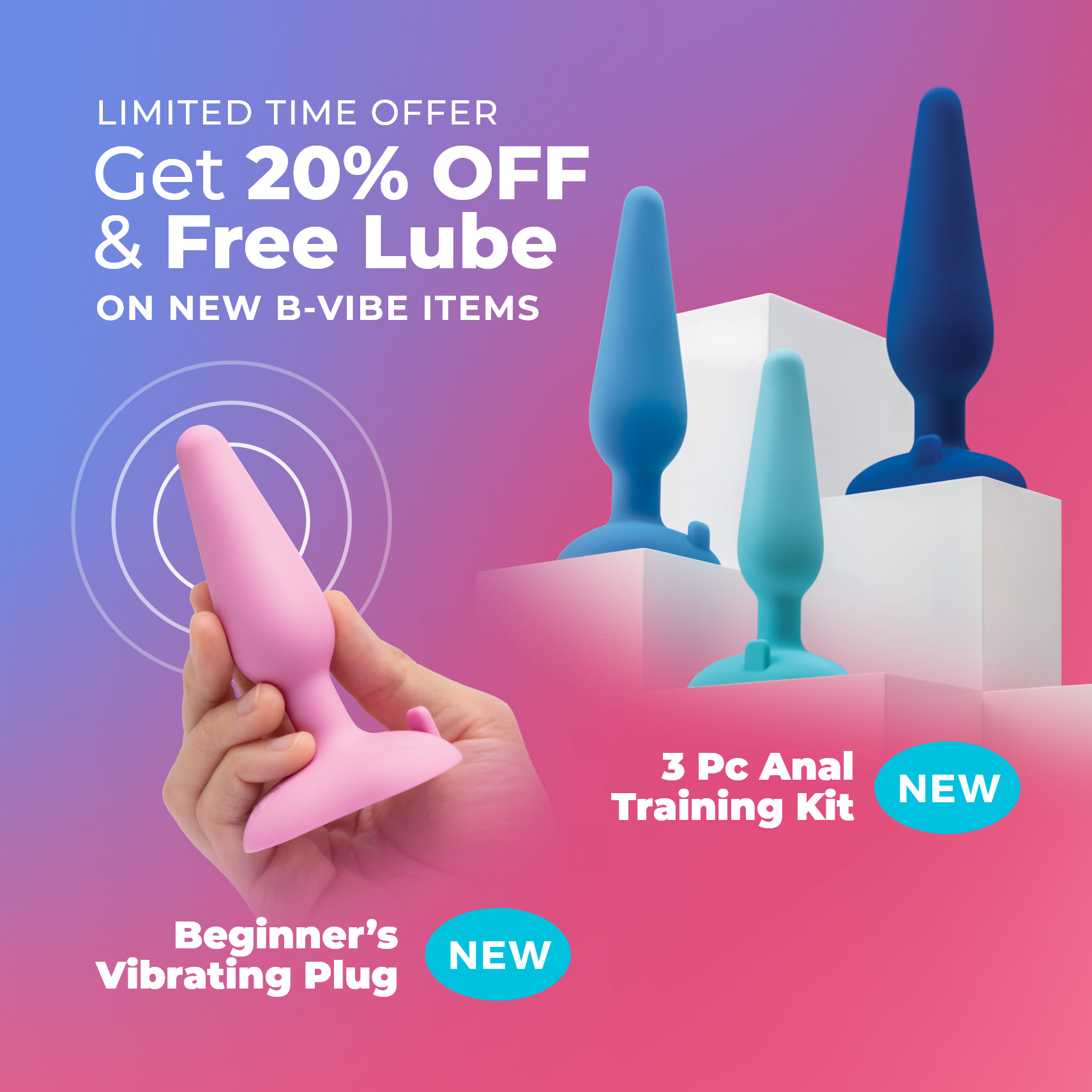 Get 20% OFF Plus FREE Lube with orders over $129